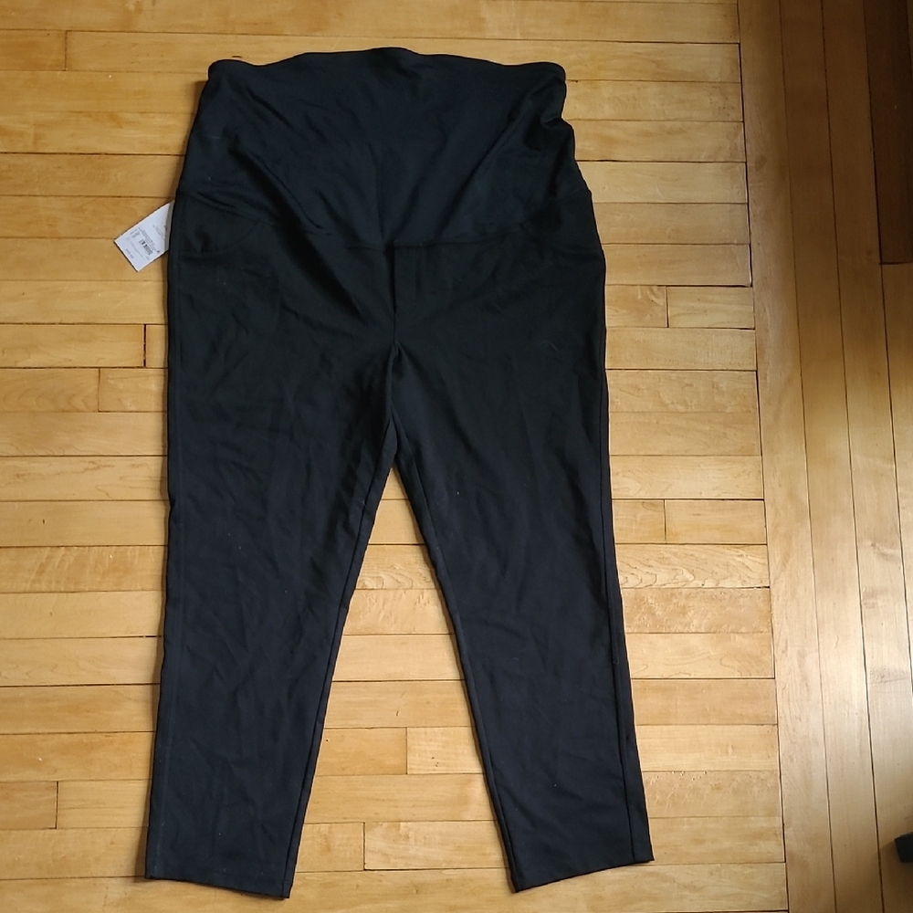 Black Stretchy Isabel Maternity Pants